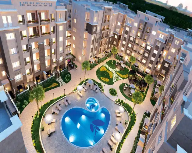 شقق للإيجار في كمبوند لافيدا هليوبوليس الجديدة - فيو حمام سباحة وبارون - عقار في مدينة نصر